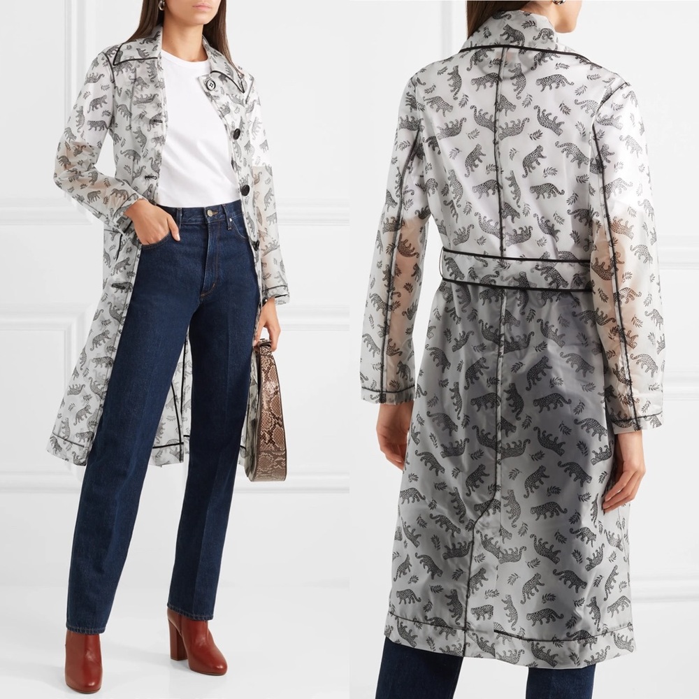 HVN Jen Leopard RainCoat